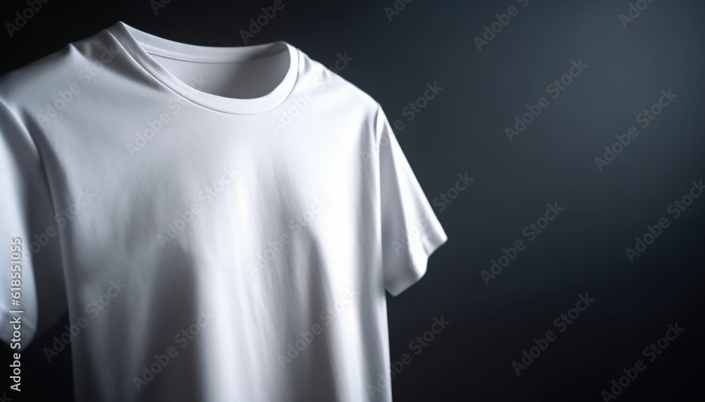 custom made wallpaper toronto digitalElegant blue shirt on mannequin in modern store generated by AI