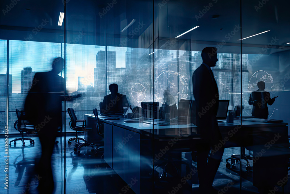 Business People Working In a Conference Room.AI generated Business People Working In a Conference Room.AI generated