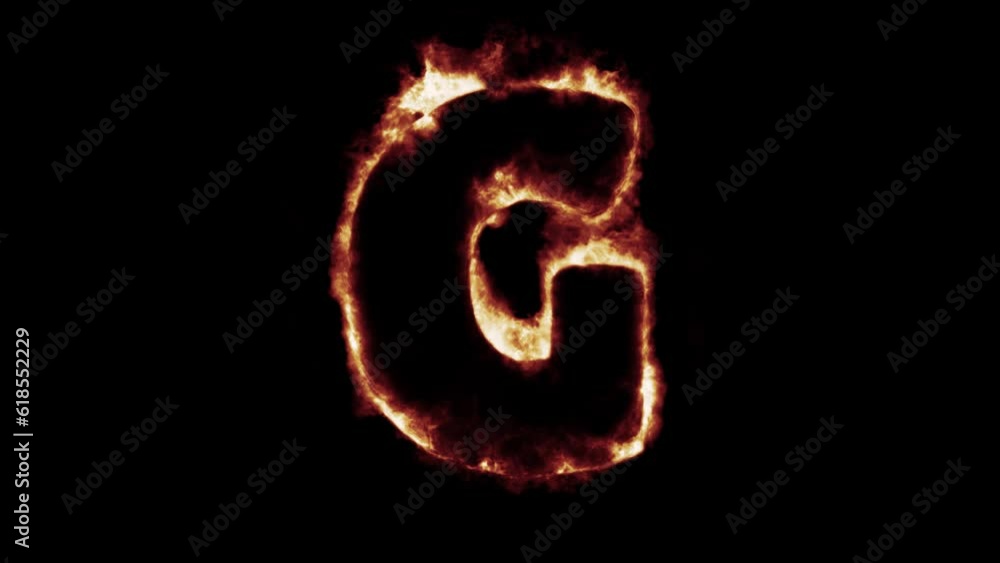 fiery font burning text fire on letters and numbers - red blue green flames - Letter g fiery font burning text fire on letters and numbers - red blue green flames - Letter g