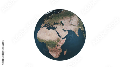 Planet earth isolated 3d render