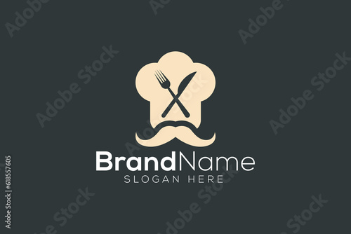 Catering business logo design vector template