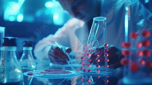 Forensic Genetic analysis research in laboratorium