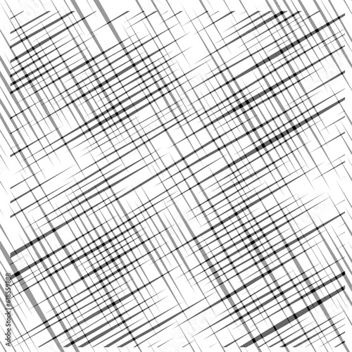 Abstract vector pattern in the form of black lines drawn on a white background