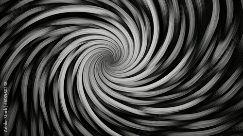 Black and white abstract finger swirl texture. Generative AI