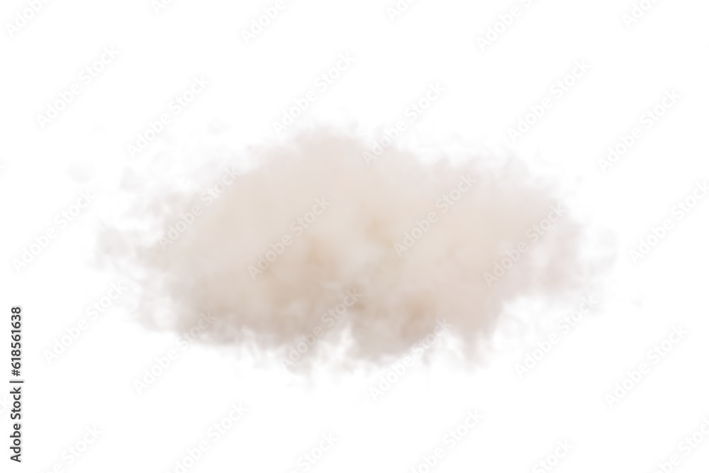 Cloud on isolated white background.3d rendering Cloud on isolated white background.3d rendering