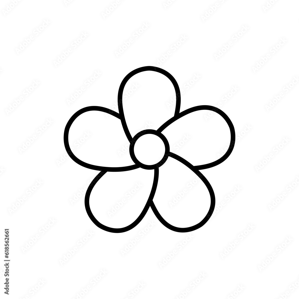 Flower line icon vector design Flower line icon vector design