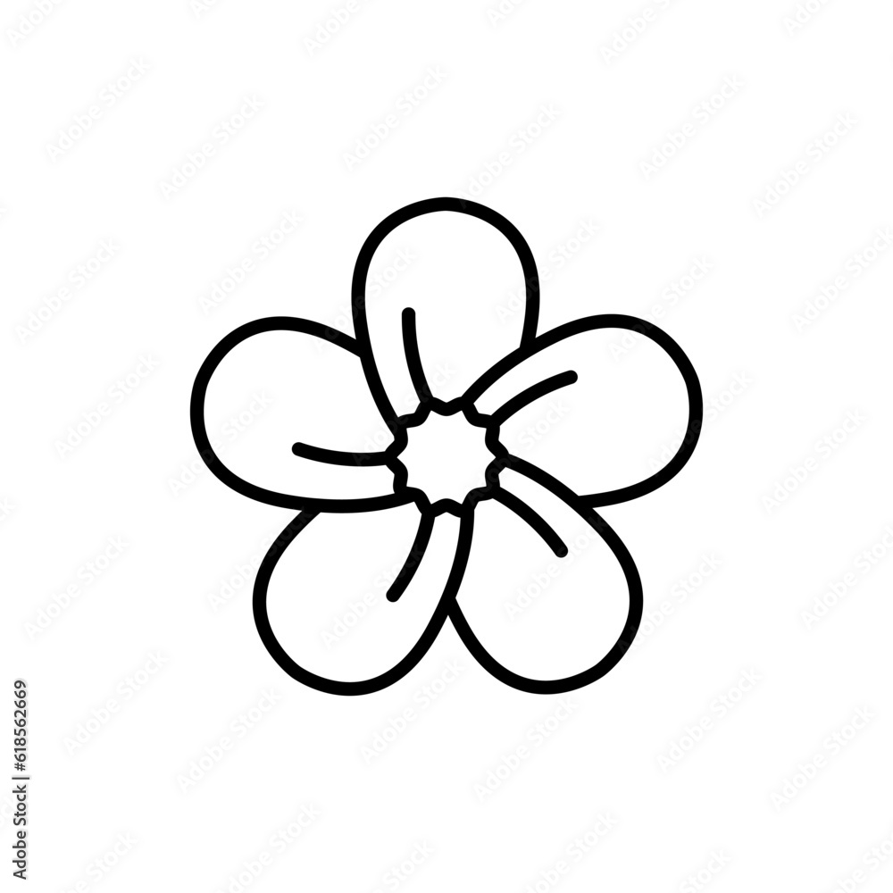 Flower line icon vector design Flower line icon vector design