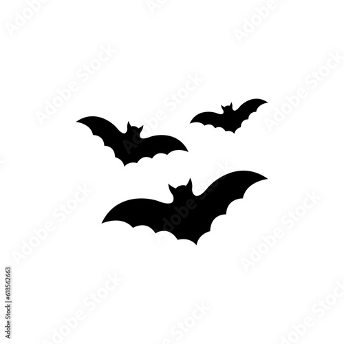 Bat icon logo vector design