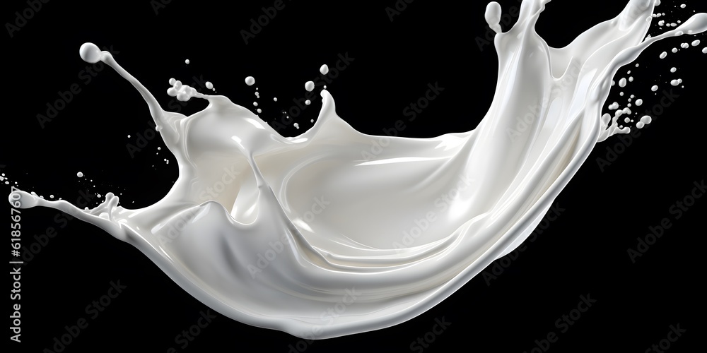 White milk splash isolated on background, liquid or Yogurt splash, Include clipping path. 3d illustration White milk splash isolated on background, liquid or Yogurt splash, Include clipping path. 3d illustration