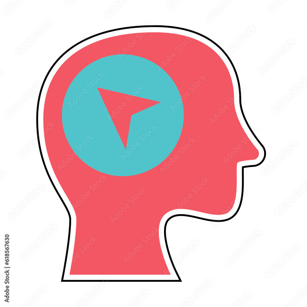Sticker mind persuasion design vector icon design vector line icon svg Sticker mind persuasion design vector icon design vector line icon svg
