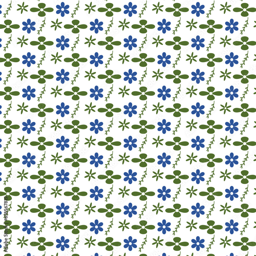seamless vector flowers with leaves pattern on grey background seamless vector flowers with leaves pattern on grey background