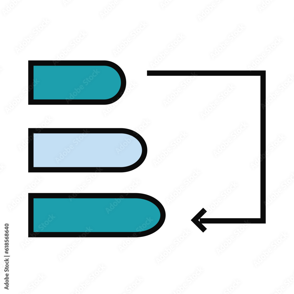 Filled Line Priorities design vector icon design vector line icon svg Filled Line Priorities design vector icon design vector line icon svg