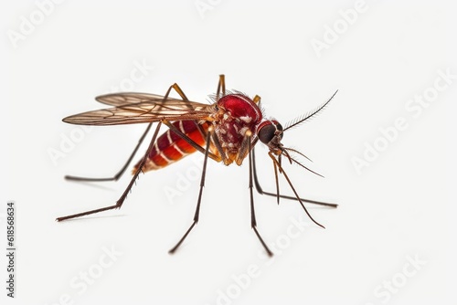 mosquito isolated on white background with 8k high resolution