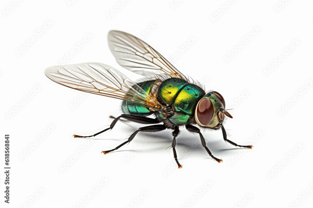 fly on white background fly on white background