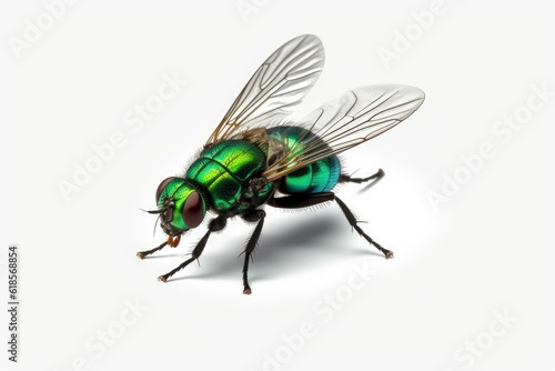 fly isolated on white background with 8k high resolution