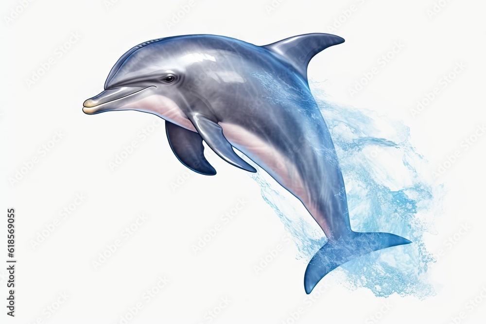 Fototapeta premium dolphin jumping out of water