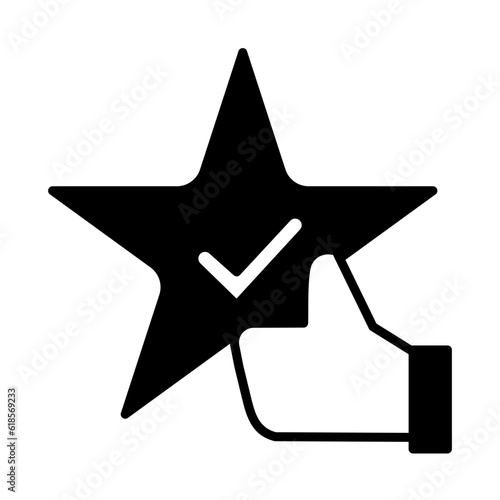 Solid Line star Best Practice design vector icon design vector line icon svg