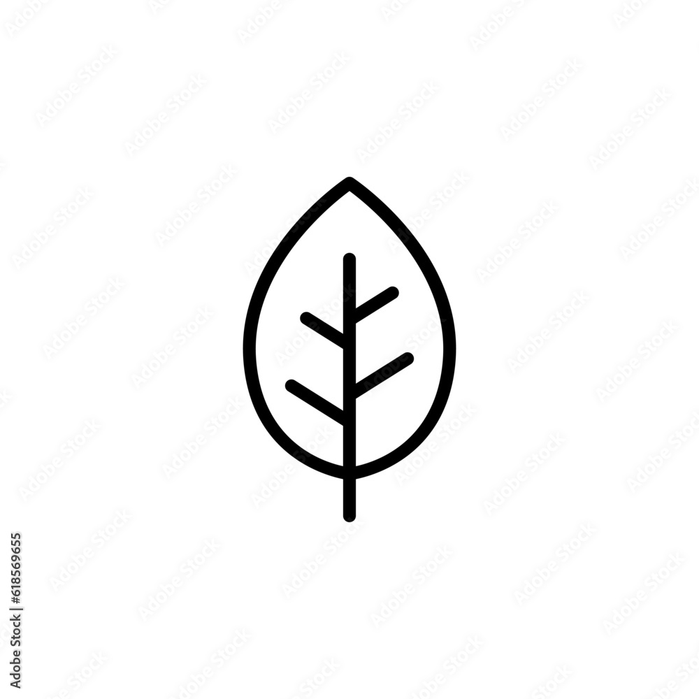 Leaf line icon vector design Leaf line icon vector design