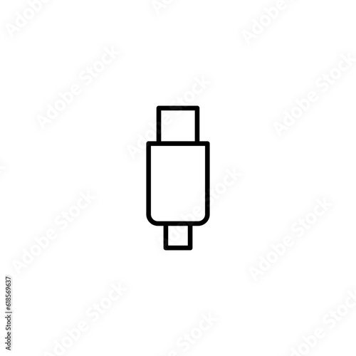 Type C line icon vector design