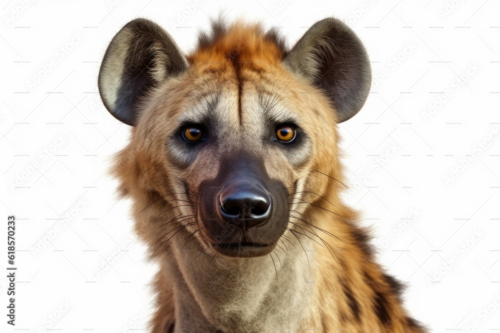 hyena PNG 8k isolated on white background