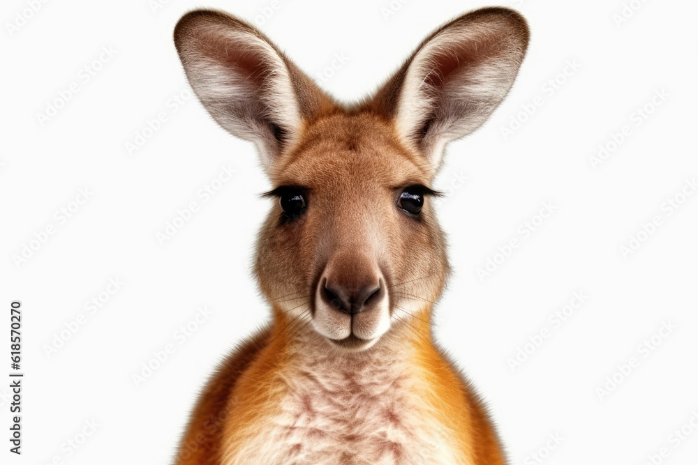 kangaroo PNG 8k isolated on white background