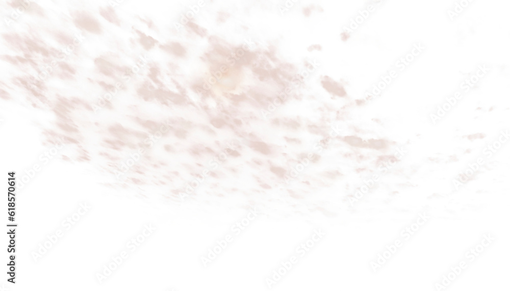 Sky skies cloud on transparent background. Realistic natural, sunset, dramatic, romantic dreamy sky, png