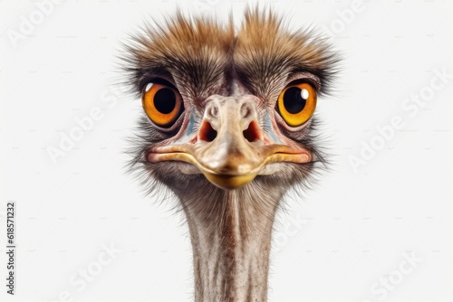 close up of an ostrich photo