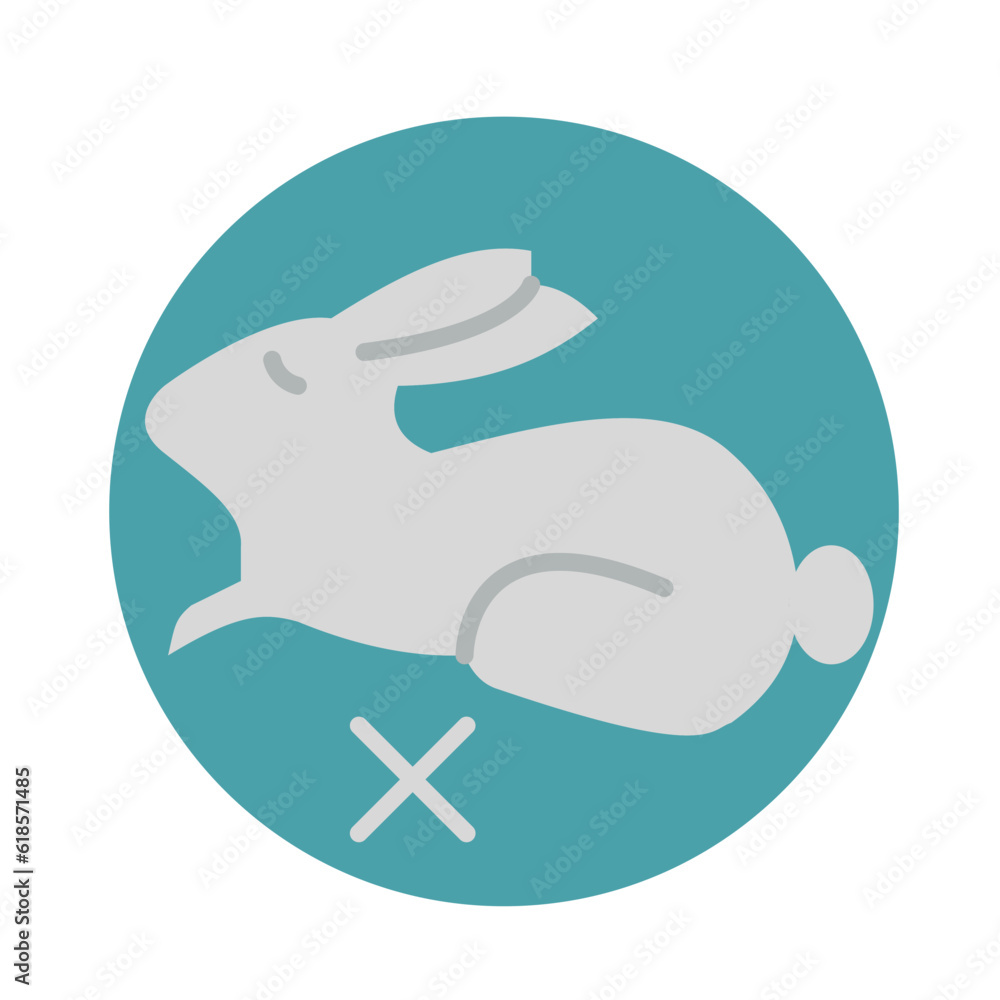 Simple Flat NO ANIMAL TESTED design vector icon design vector line icon svg Simple Flat NO ANIMAL TESTED design vector icon design vector line icon svg