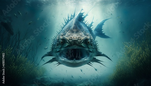 bigger fish in the oceanic water 
