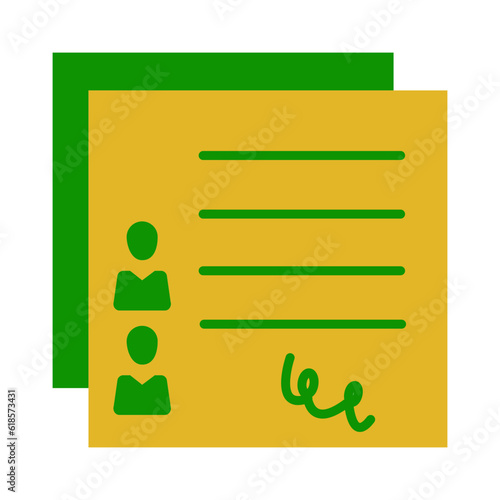 Simple Flat Marriage contract design vector icon design vector line icon svg