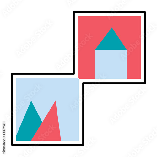 Sticker Image variant design vector icon design vector line icon svg
