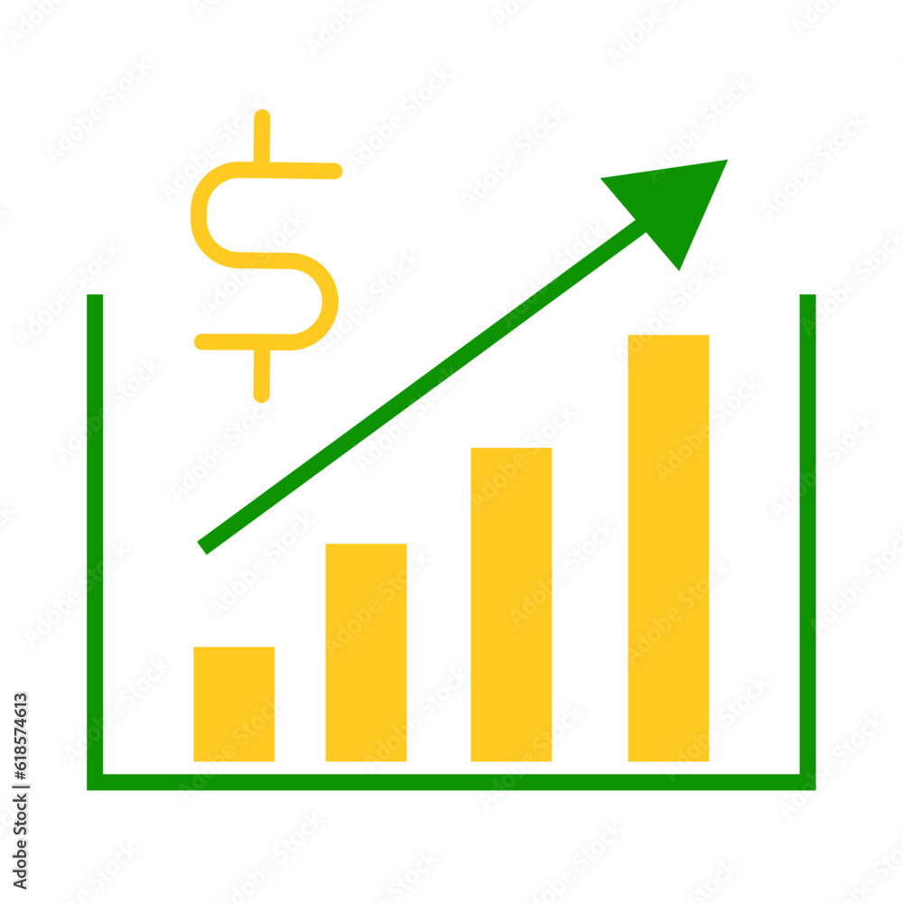 Simple Flat growth business design vector icon design vector line icon svg Simple Flat growth business design vector icon design vector line icon svg