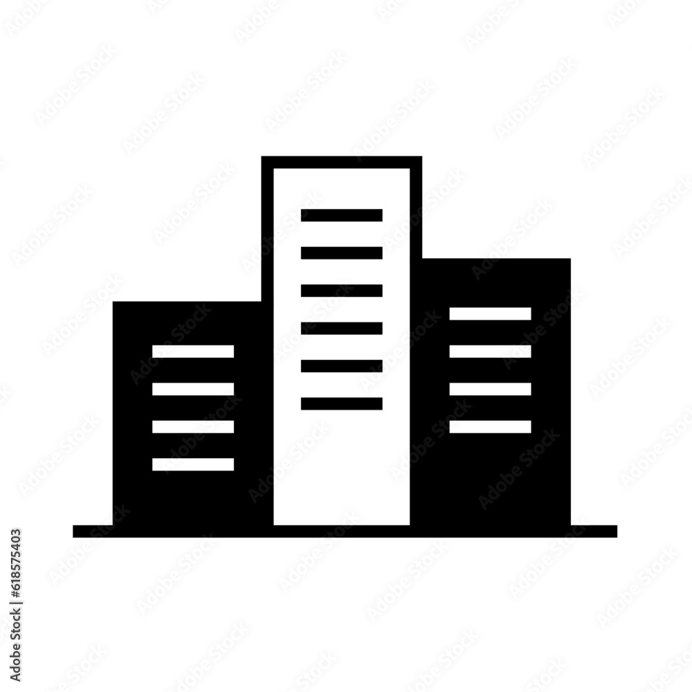 Solid Line skyscraper building design vector icon design vector line icon svg Solid Line skyscraper building design vector icon design vector line icon svg