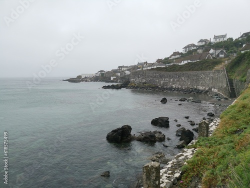 Coverack harbour Cornwall England uk  photo