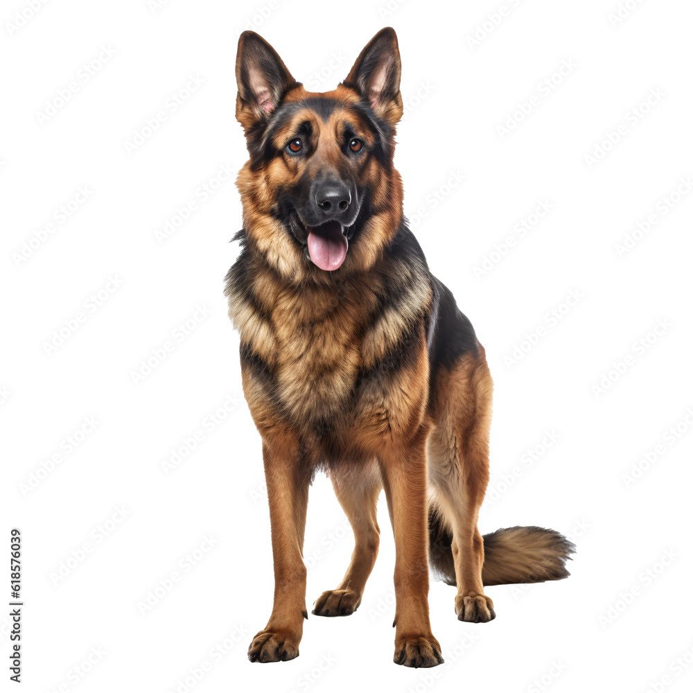 Dog on Transparent Background German Shepherd Dog on Transparent Background German Shepherd