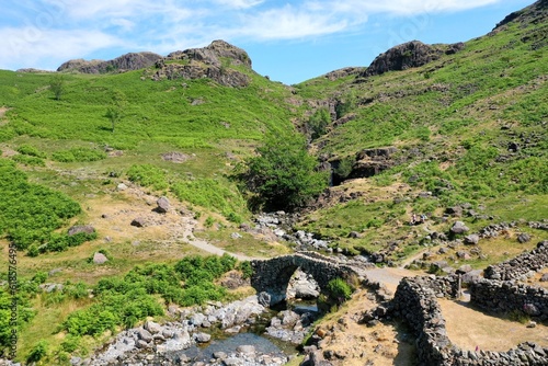 Lingcove Bridge, Eskdale, Lake District photo