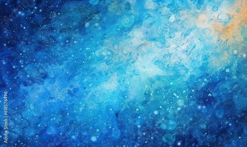 Abstract bright glitter blue background, elegant illustration, generative AI