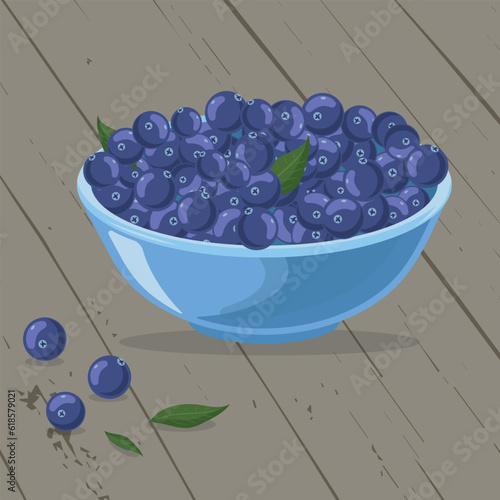 Image of blueberries in a plate