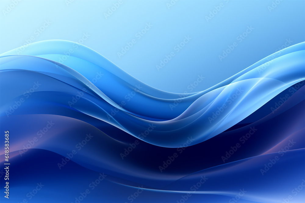 Blue abstract background with wavy lines. illustration for your design Blue abstract background with wavy lines. illustration for your design