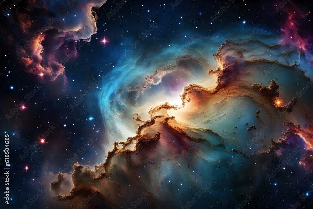Colorful Space Galaxy Cloud Nebula. Starry Night Cosmos. Universe Science Astronomy. Supernova background wallpaper Generative AI Colorful Space Galaxy Cloud Nebula. Starry Night Cosmos. Universe Science Astronomy. Supernova background wallpaper Generative AI