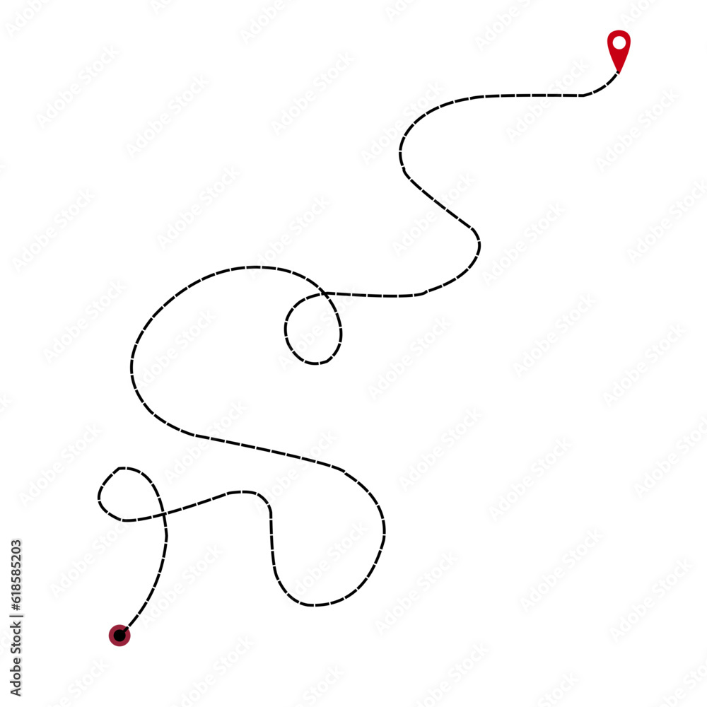 Paths dashed routes Paths dashed routes