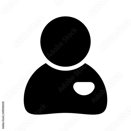 User icon. Vector isolated illustration