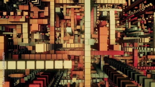 Wallpaper Mural A Cube 3D Abstract Background Torontodigital.ca