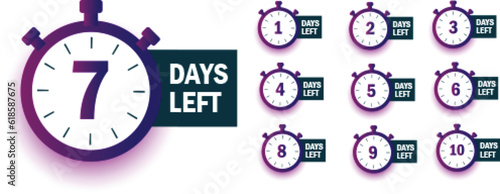 clock countdown timer number of days left