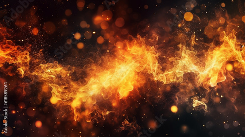fire flame abstract background, generate ai