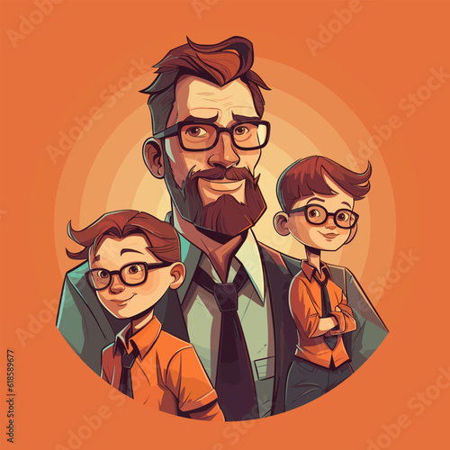 Father's Day Social Media Post Design. Happy Fathers Day.