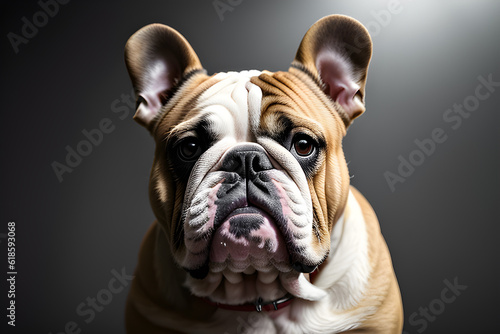 Beautiful and cute dog  portrait.