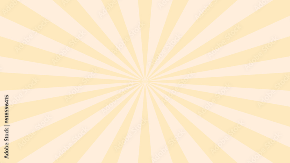 A simple yellow sunburst background A rectangular size Pastel burst Geometric abstract design Vector illustration A simple yellow sunburst background A rectangular size Pastel burst Geometric abstract design Vector illustration
