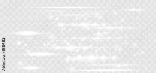 Sun glare. Glowing isolated white transparent set of light effects, glare, explosion, spark and stars. Beautiful optical effect of light reflections. snow. snow crumb