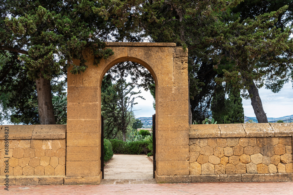 Garden of the Villa Aurea, Agrigento, Sicily, Italy